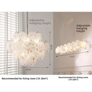 JIASHIDA | French Creamy Style Crystal Chandelier Long Shape