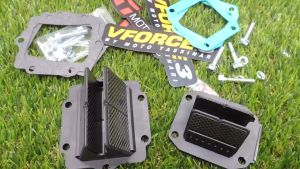 หรีดวาล์ว VFORCE V.3 (หรีด วีฟอส3) FOR KR SER VICTOR ZX150 งาน 20A Krz KX250 / DASH  LS125  ครบชุดพร้อมติดตั้ง หรีดวีฟอส3 หรีดแดช หลีดแดช