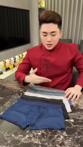 Quần Boxer Nam Vải Thun Mát Đàn Hồi Quần Sịp Đùi Lưng Bản Rộng Thoáng Khí Nhiều Kích Cỡ