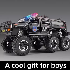 HUPINXIAN | Realistic Alloy Police Car Model