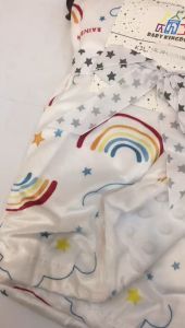 Selimut Bayi Double Fleece BUBBLE Print PREMIUM 75X120cm