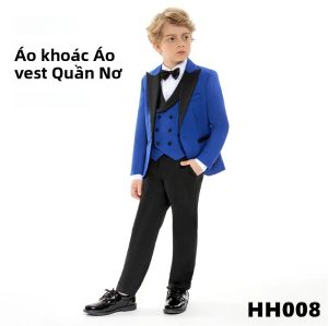 Bộ Vest Lịch Lãm 4 Món Cho Bé Trai Size 3T-14 Trang Phục Dạ Hội Sang Trọng Với Áo Khoác Áo Ghi Lê Và Quần Chuẩn Bị Cho Năm Học Mới Vẻ Ngoài Lịch Lãm Và Thời Trang