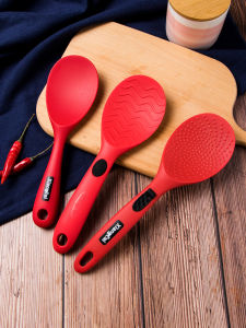 Creative Kitchen Rice Spatula Non-Stick Silicone Perfect for Home Use Suitable for Rice Cooker Soup Spoon and Pot Shovel Set