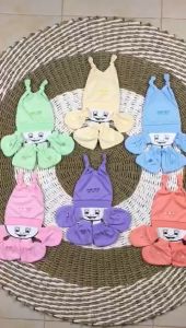 3 Set Topi kupluk Sarung Tangan dan Sarung Kaki Tali Pengikat Rib Warna Polos bayi newborn