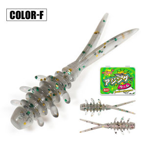 Gỗ Hồng Sắc 25 Mm Micro Con Sâu Mềm Mồi Câu Cá TPR Nổi Silicone Swimbait Cho Bắt Ngựa Cá Thu 20 Chiếc/Hộp Đại Dương Bãi Biển Sông Dụ