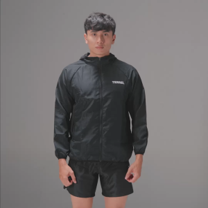 Terrel basic windbreaker jacket black