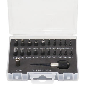 22Pcs Broken Screw Extractor Remover Drill Bits Set Easy Out Damaged Stripped High Speed Steel Drill Bits Repair Tool Kit 