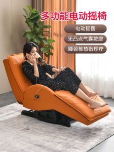Electric Recliner Chair Living Room Lazy Susan Massage Sleep Sofa Swivel Chair Large Family Home Use Elderly Nap Multi Function