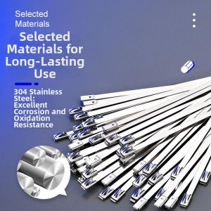 WEIKAMAYI | Heat-Resistant High-Strength Steel Zip Tie 304 Stainless Steel