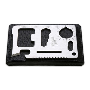 Multifunctional Stainless Steel EDC Tool Card Portable Outdoor Camping Survival Tool Card with Screwdriver Wrench Bottle Opener