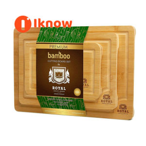 I know Bamboo Cutting Boards for Kitchen Set of 3 - Heavy Duty Wood Cutting Board Set with Juice Groove - Wooden Chopping Board Set for Meat Vegetables and Cheese