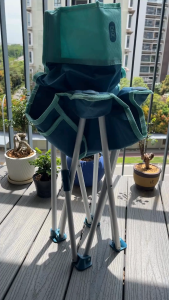 Zenph Aluminium Foldable Chair  100kg Load Lightweight Breathable Oxford Fabric No Install Portable for Outdoor