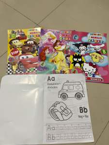 Buku Mewarnai Huruf Edukasi Anak Jumbo Belajar 2 bahasa
