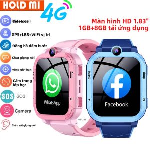 Đồng Hồ Thông Minh Trẻ Em 4G Có GPS WiFi Chức Năng Gọi Video SOS Theo Dõi Vị Trí Dành Cho Bé Trai Và Bé Gái