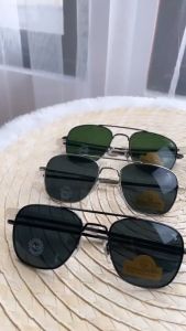 Kacamata Anti UV Pilot Sunglass Fashion Keren Pria Wanita Terbaru AO8054 | Kacamata Pria Gaya Hitam