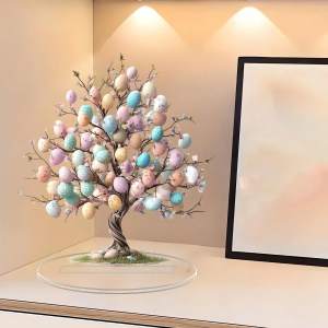 1 Bohemian style bird egg tree tabletop decora bedroom decora acrylic material suitable for Easter and daily home decora