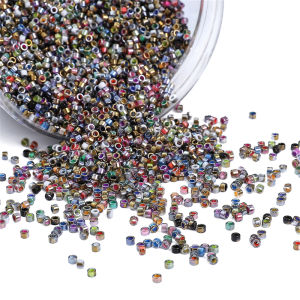 10g 750pcs 2.5mm High Quality Gradient Gold Glass Beads For DIY Jewelry Making Accessories