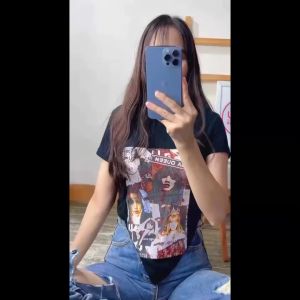 Crop Top Wanita LISA BLACKPINK (LD 88 P 42)