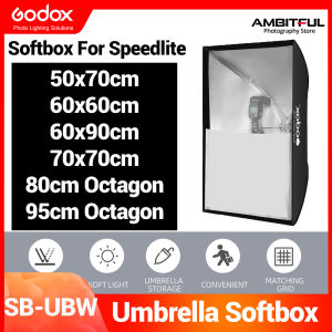 Godox Portable Umbrella Soft box Kit Reflector Softbox for Studio Photography Flash Speedlight 60*90/50*70/60*60/60*80/70*70/90*90