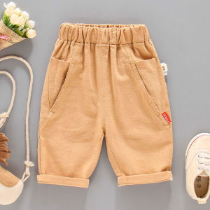 Summer Kids Shorts Thin Boy Childrens Clothes Capri Pants Casual Sports Toddler Pants 1 To 5 Years