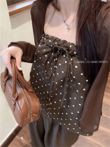 QIAONIAOGE | High Waist Wide Leg Casual Commute Style Early Autumn Pants Womens Loose Fit Trousers Mountain Series A-Line Skirt