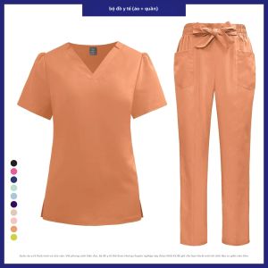 Bộ Đồng Phục Y Tế Nữ Niaahinn - Chất Liệu Polyester Pha Elastane Thoáng Khí Dành Cho Bác Sĩ Thú Y Nha Sĩ Dược Sĩ