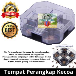 TJ Perangkap Jebakan Kecoa Serangga Cockroach Trap - Penangkap Kecoa Pembasmi Serangga Hama Kecoak Reusable Jebakan Besar Pembunuh Kecoa