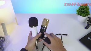 COD TaffSTUDIO Mic Mikrofon Kondenser Studio XLR with Shock Mount untuk komputer, HP, YouTube, Podcast