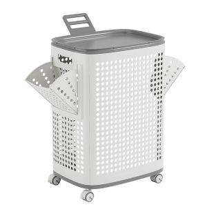 MEIZHUFU | Stylish Large Capacity Divided Laundry Basket