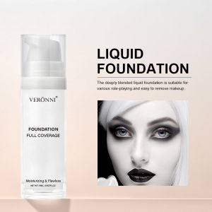 Full Coverage Matte White Liquid FoundationWaterproof & Long-Lasting Creamy Formula for HalloweenGothZombieCosplay Makeup