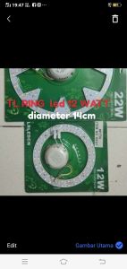 lampu refil TL ring 40wat isi ulang lampu hias plafon 3 mode nyala