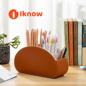 Tôi Biết da hộp lưu trữ sắp xếp bàn làm việc PU boxkn