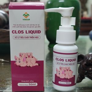 Chai 50ml Clos liquid xử lý tiêu chảy trên heo