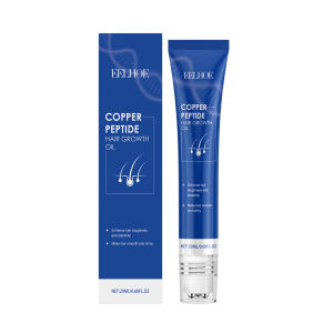 EELHOE | EELHOE Blue Copper Peptide Hair Oil Nourishes Dry Frizzy Hair Reduces Breakage Adds Shine & Softness Scalp Care Treatment