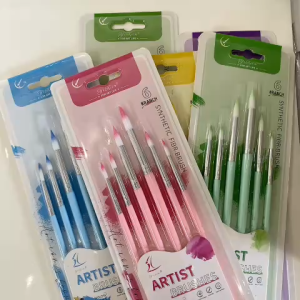 [HỎA TỐC] Bộ 6 cọ vẽ cọ màu nước màu acrylic goauche - Set cọ vẽ chuyên dùng vẽ tranh tô tượng