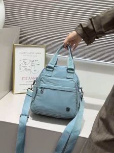 Womens Nylon Fabric Crossbody Bag Two Way Bag Handbag and Sling Bag