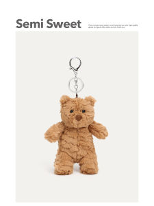 Cute Plush Teddy Bear Charm