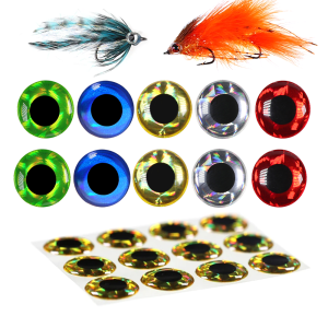 100pcs/200pcs Holographic 3D Fishing Lure Eyes Simulation Eyeball For Jig Baits Crankbait Artificial Lure DIY Eye Fishing Tackle