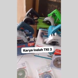 Mesin Potong Keramik 4"Inch Makita M4100ZX1B Marble Granite Concrete Cutter 110mm M 4100 ZX1B 1.200Watt