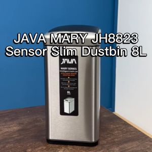 JAVA MARY Dustbin | JH8823 | 8L | Sensor Slim Dustbin | Soft Closing | Trash Bin | Dustbin For Kitchen