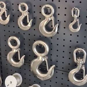 304 Stainless Steel Swivel Hook Heavy Duty 360 Rotatable Lifting Hook for Construction Warehouse