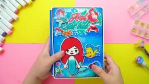 Toca Life World Toca bocamermaid quiet book Paper Doll House kuromi sanrio toy book DIY Cinnamoroll busy book Quiet Book doll house girls toys Melody handmade free puzzle 安静书 cartoon educational toys Paper Doll paper book sticker book kid b