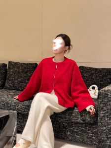 YUFUQING | Red Floral Embroidery Spring Jacket Womens New Years New Style Shortened Tang Costume Top New Chinese Style National Trend