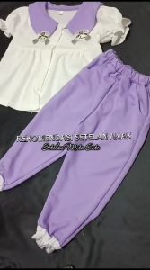 ALISA - Setelan Anak Perempuan Mita Cute Bordir / Fashion Oneset Anak Baju Celana Panjang Terbaru Korean Style