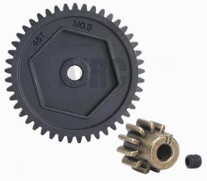 Harden Steel Spur Gear 45T 0.8M 32P #8053 11T Motor Teeth For 1/10 RC Model Crawler Traxxas TRX-4 Defender Bronco K5 TRX4 TRX-6