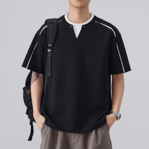 Mens Layered Effect T-Shirt Thin Summer