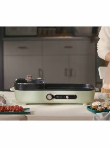 Bếp nướng kèm lẩu điện đa năng 2 Trong 1 Bear  C15G1 công suất 1600W  hàng chính hãng bảo hành 18 tháng