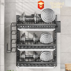 Wall-Mounted Multi-Layer Dish Drying Rack