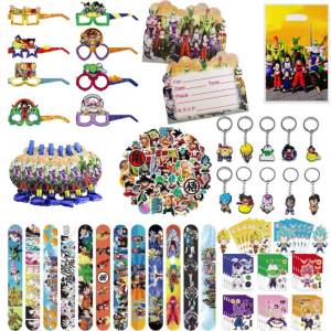 Bandai | Goku Dragon Ball Birthday Party Favors Keychain Stickers Bracelets Gift Bag Pinata Fillers Rewards Wedding Decoration Supplies