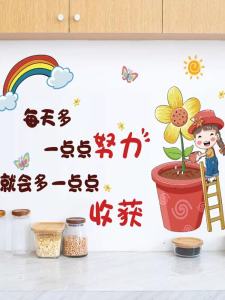 Warm Small Room Dormitory Background Cloth Wall Sticker Decoration Rent House Transformation Essential Tool PVC Material Cartoon Pattern